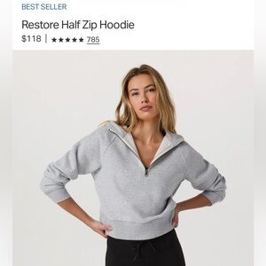 Vuori Restore Half Zip Hoodie Large